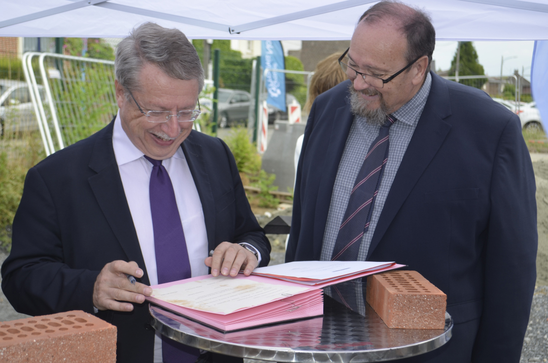 1ère pierre du programme « Le Clos Twenty » à Wattrelos